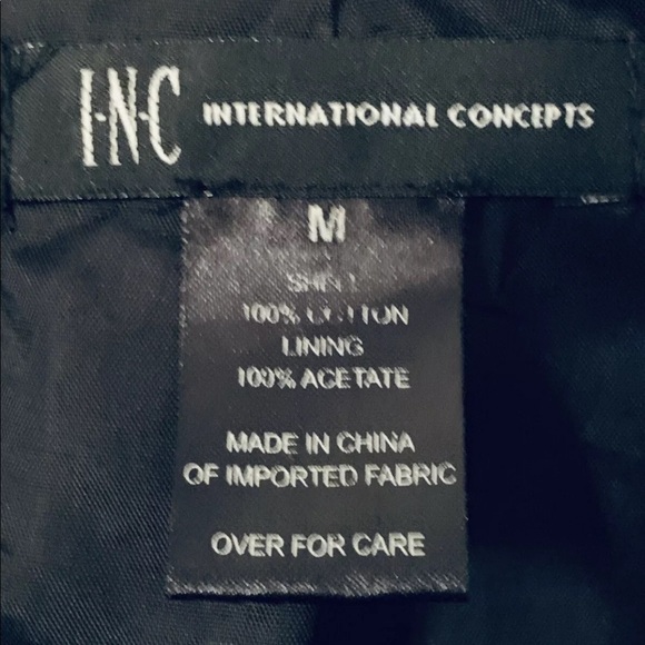 Inc International Concepts Black Pea Coat Jacket Women M Medium - Picture 3 of 3